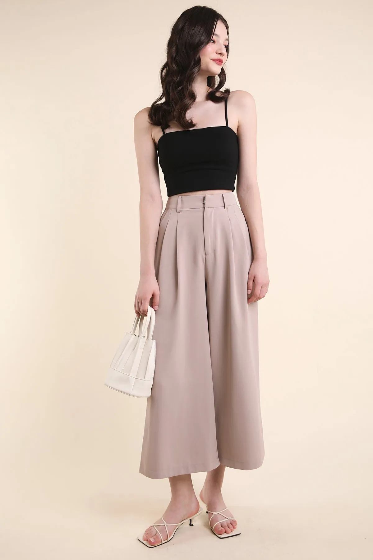 RESTOCKED** ZORA PADDED SPAG TOP IN BLACK