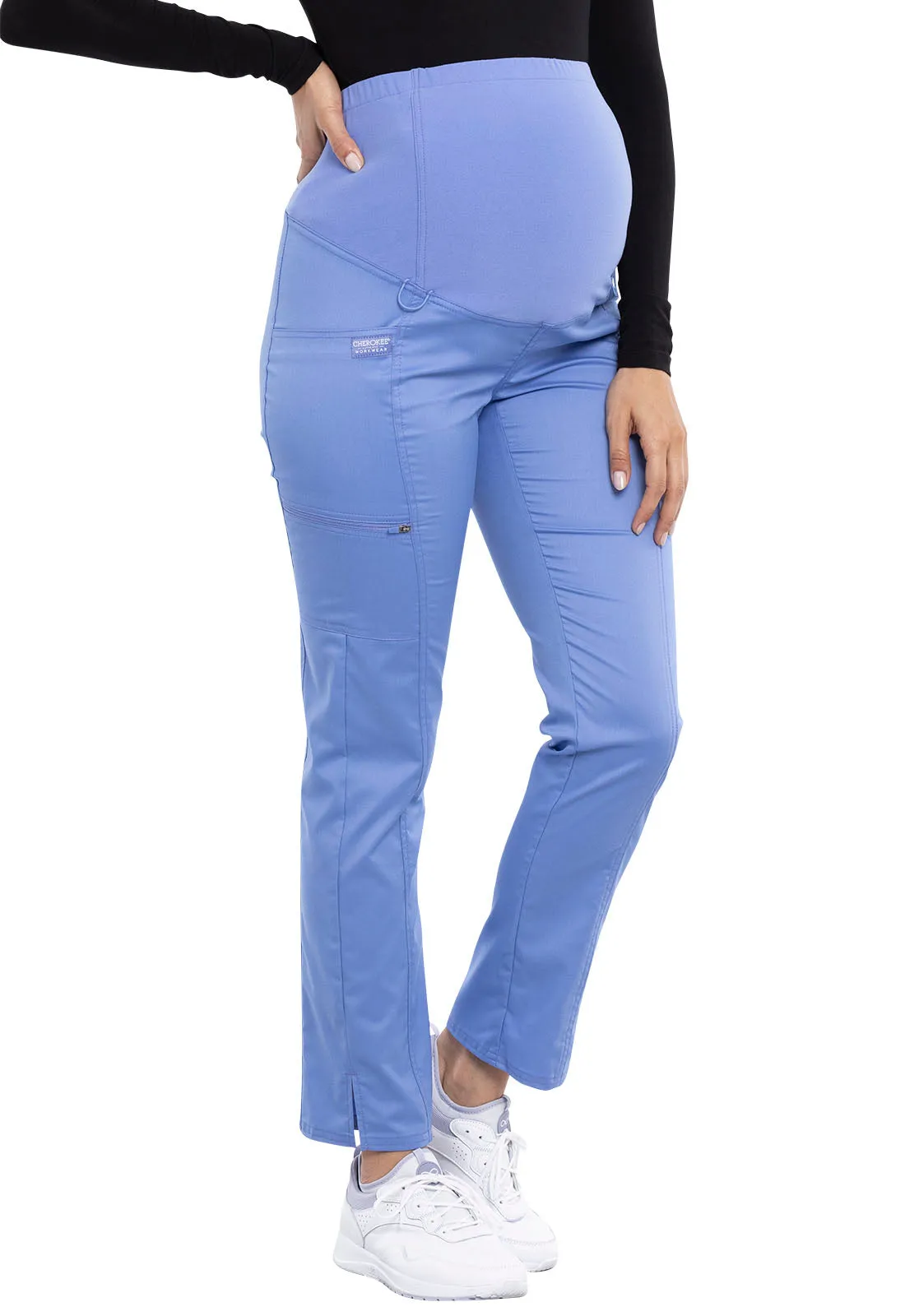 Revolution WW155 Maternity Straight Leg Pants Ciel