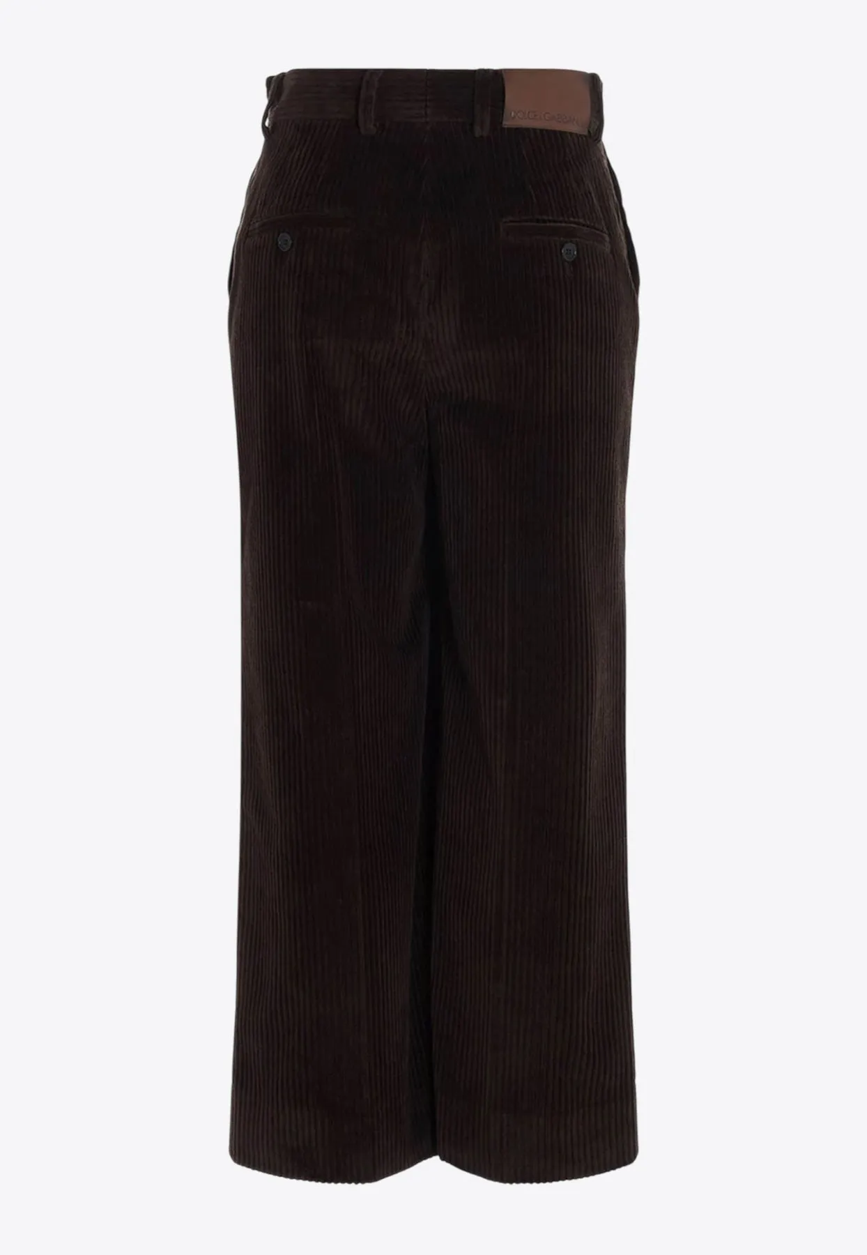 Ribbed Corduroy Culottes Pants