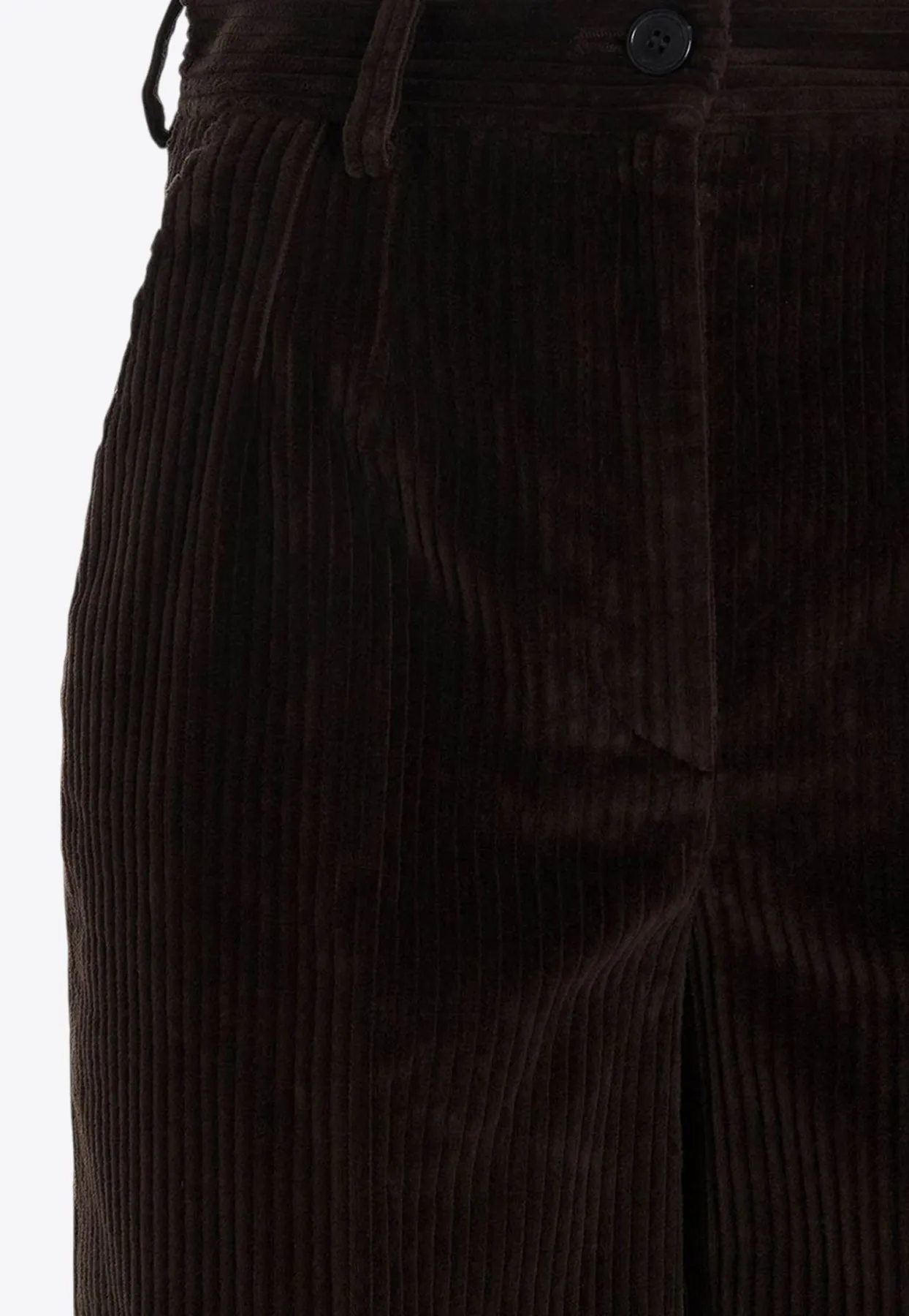 Ribbed Corduroy Culottes Pants