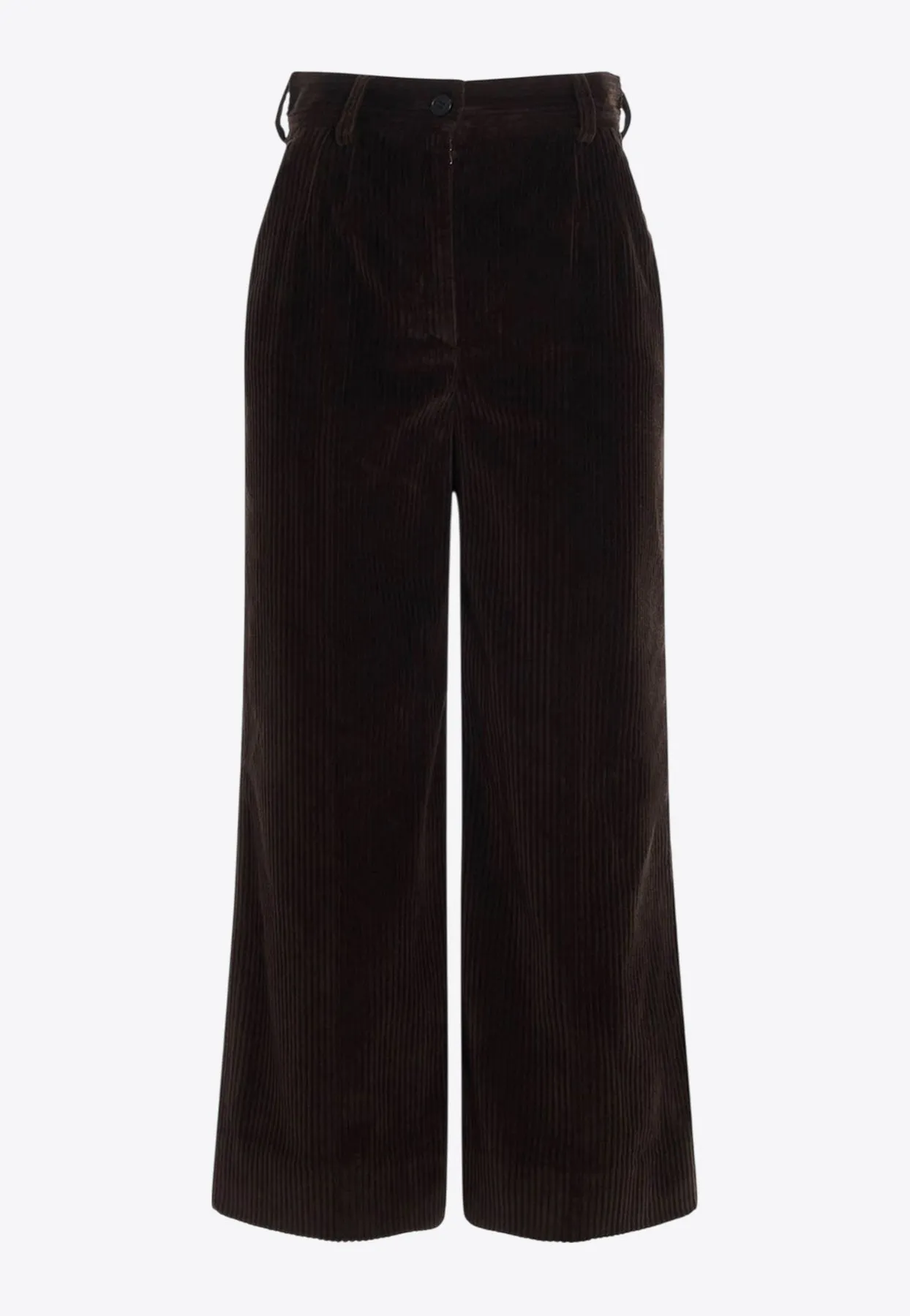 Ribbed Corduroy Culottes Pants