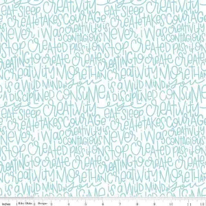Riley Blake - Creative Rockstar - Headline - Aqua
