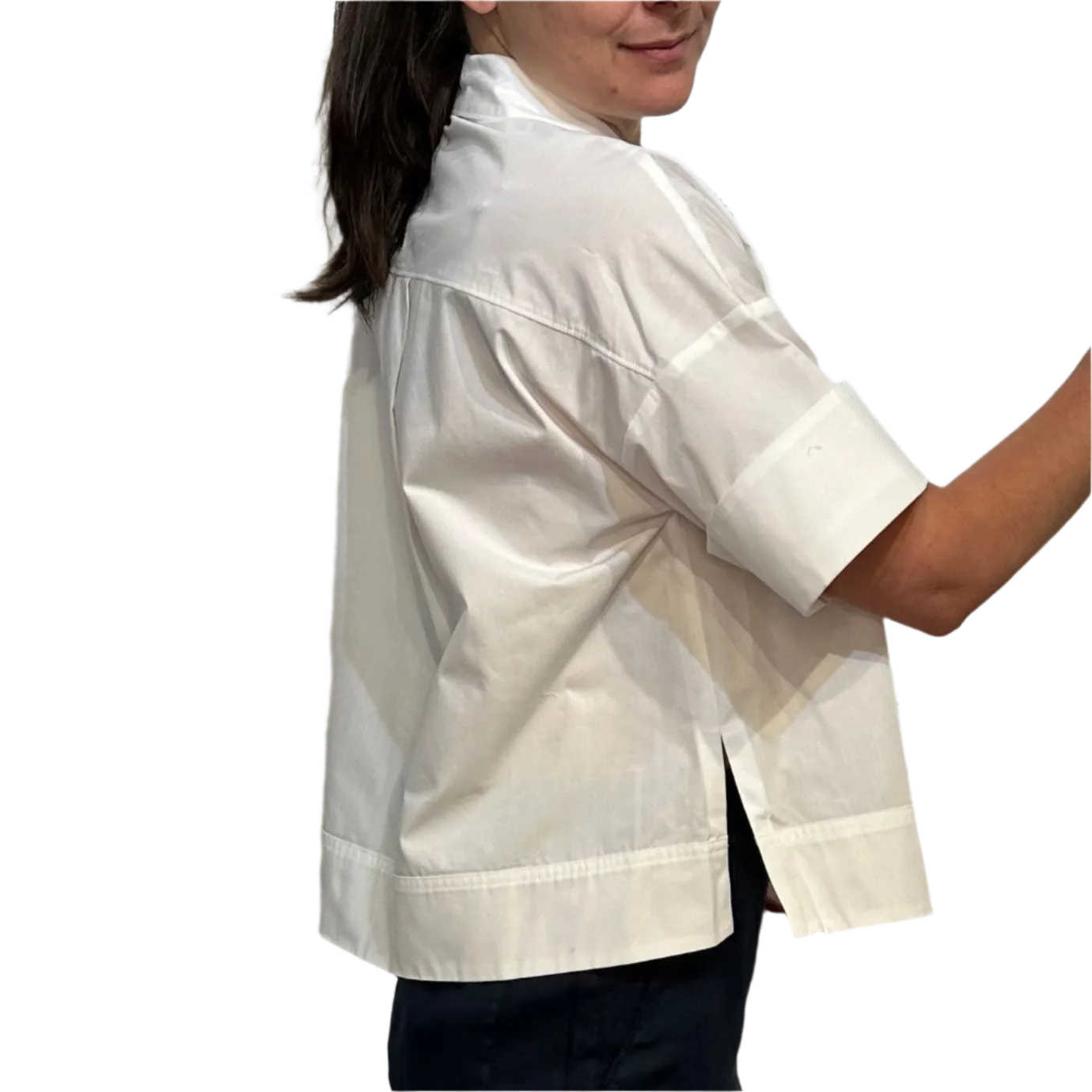 RO - Button Down Blouse w/ Floral Detail
