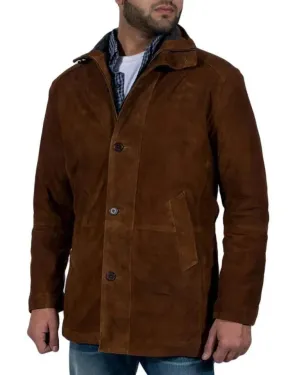 Robert Taylor Longmire Leather Trench Coat