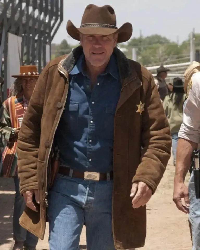 Robert Taylor Longmire Leather Trench Coat