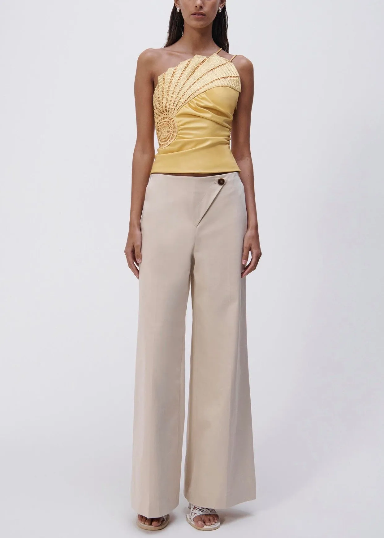Rory Menswear Draped Pants (Vanilla)