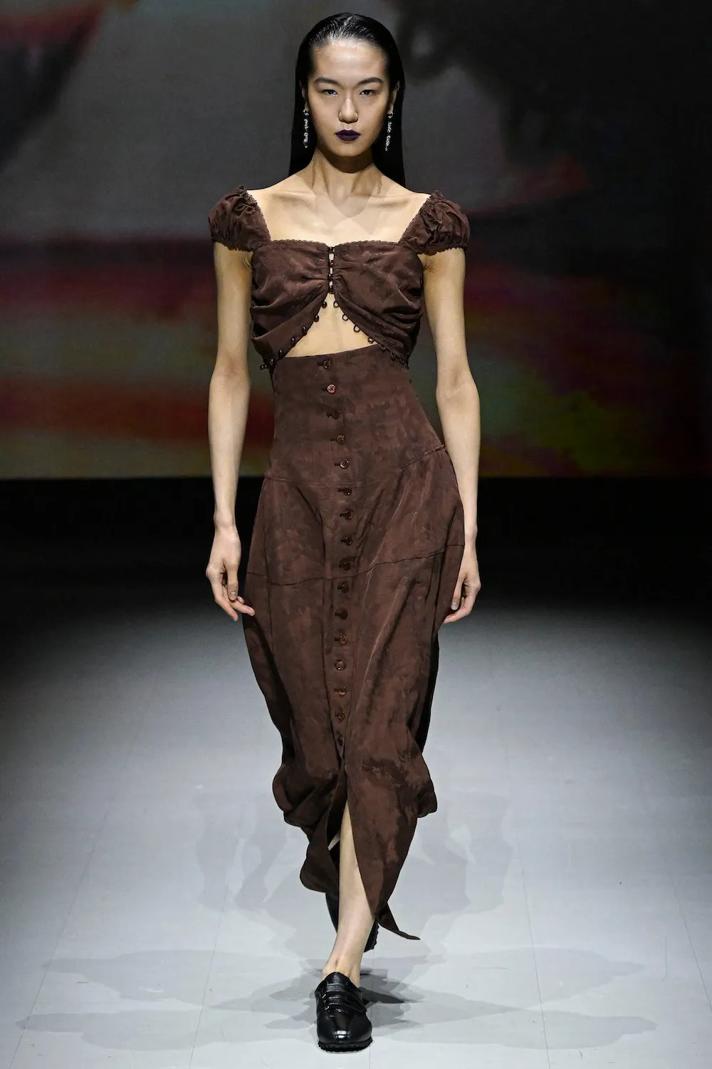 ROSE JACQUARD CROPPED BLOUSE