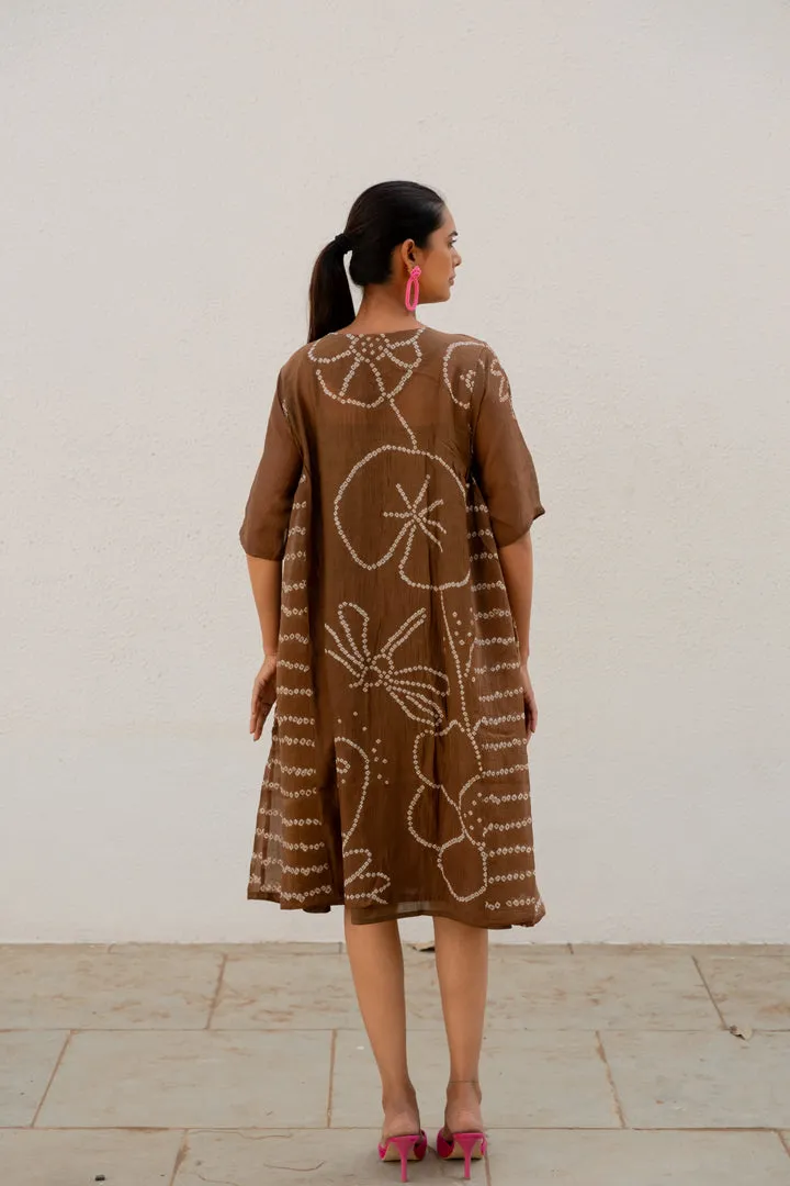 Rosewood Bandhani Dress