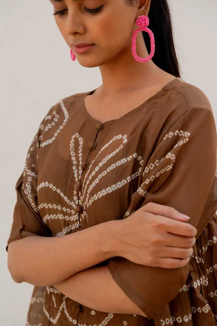 Rosewood Bandhani Dress