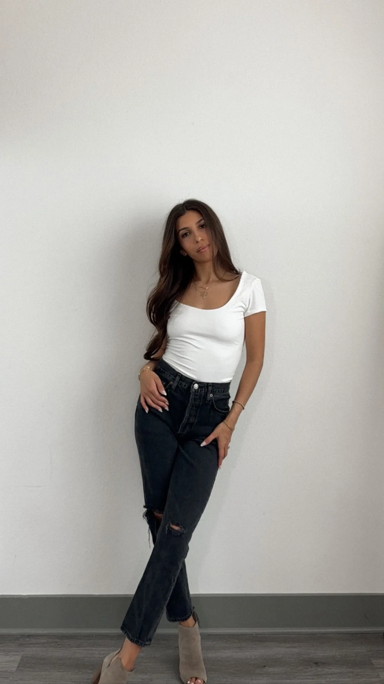 Rylee Open back tee-FINAL SALE
