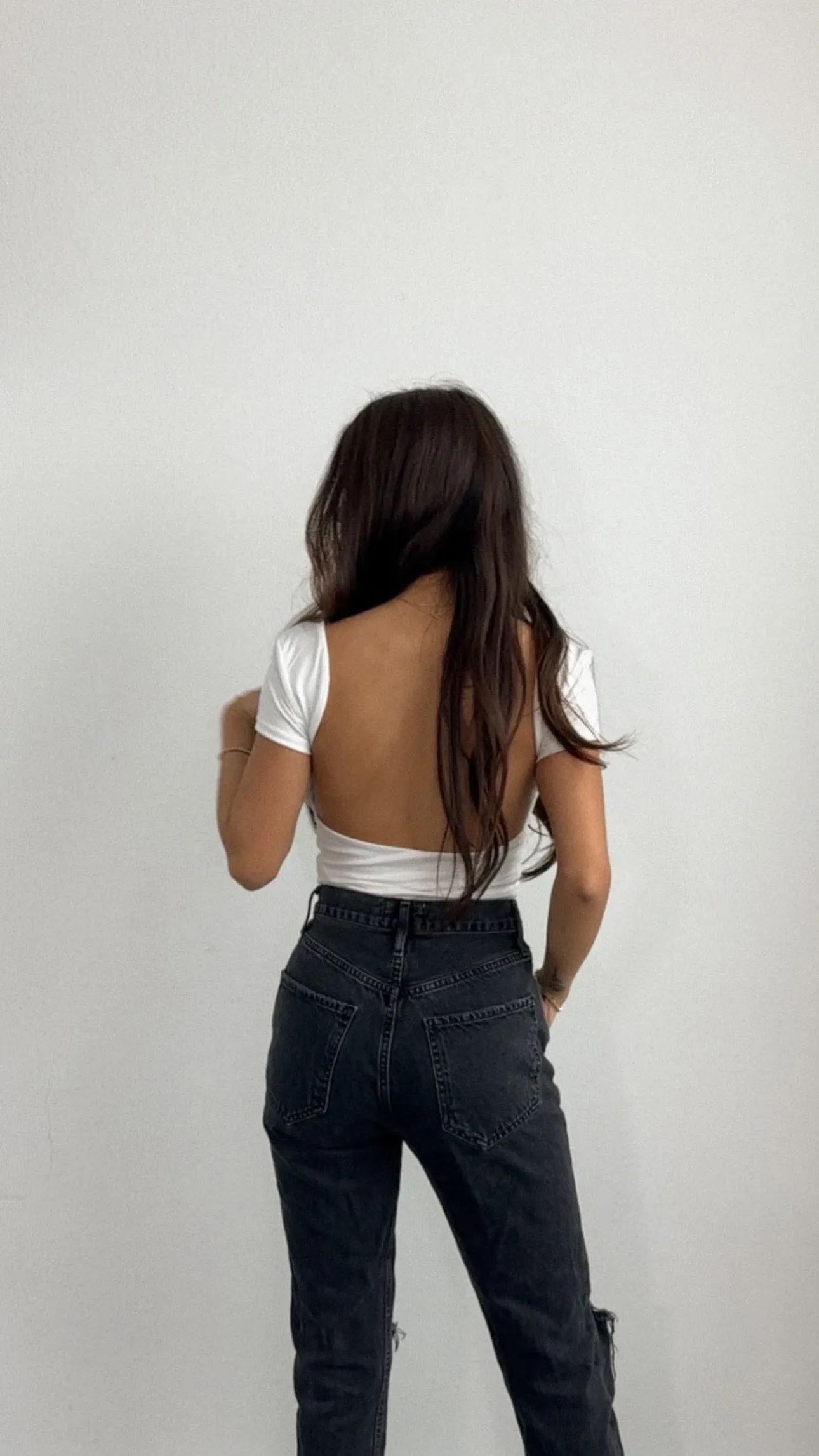 Rylee Open back tee-FINAL SALE