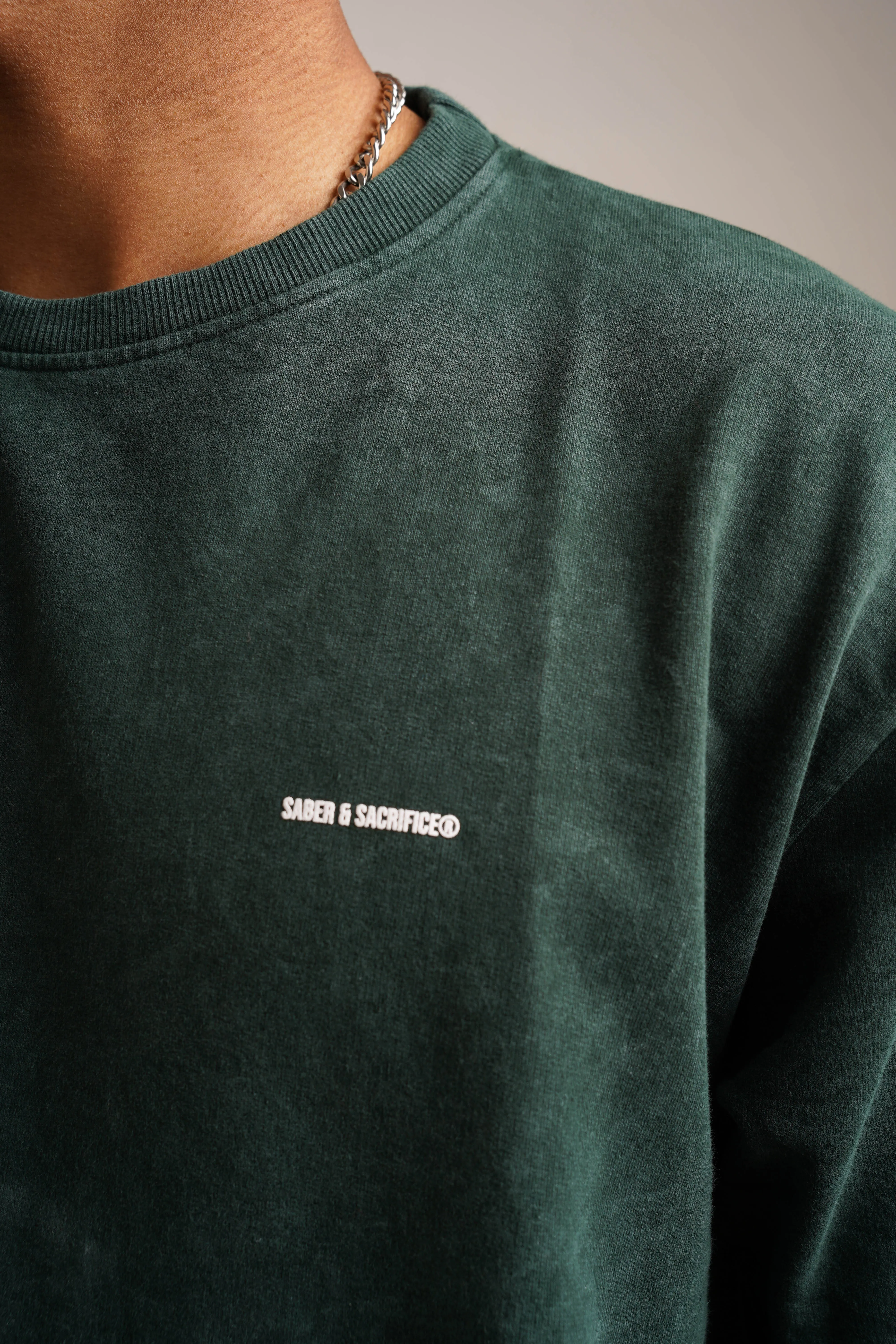 Saber Staples Vintage Wash Tee [BOTTLE GREEN]