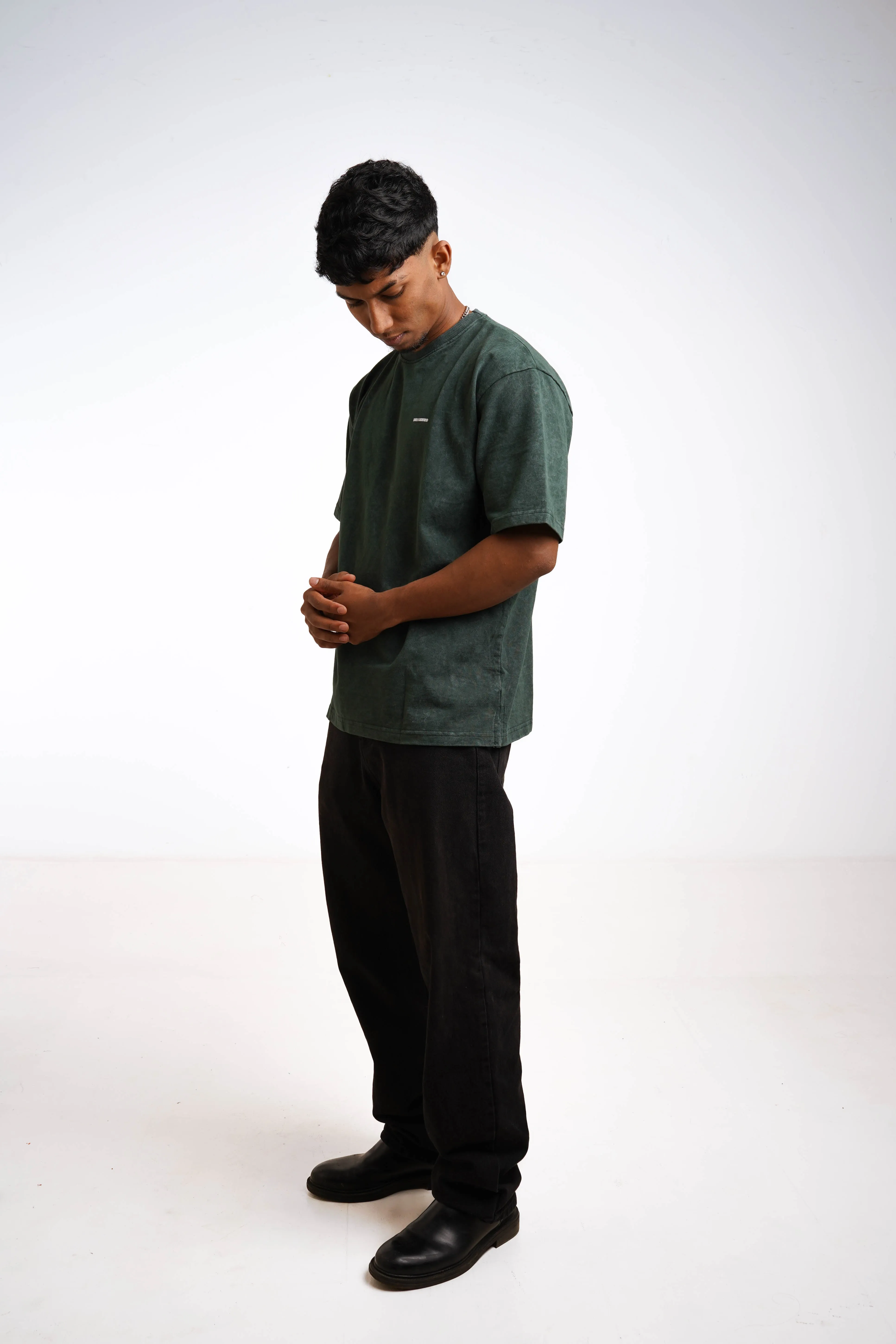 Saber Staples Vintage Wash Tee [BOTTLE GREEN]
