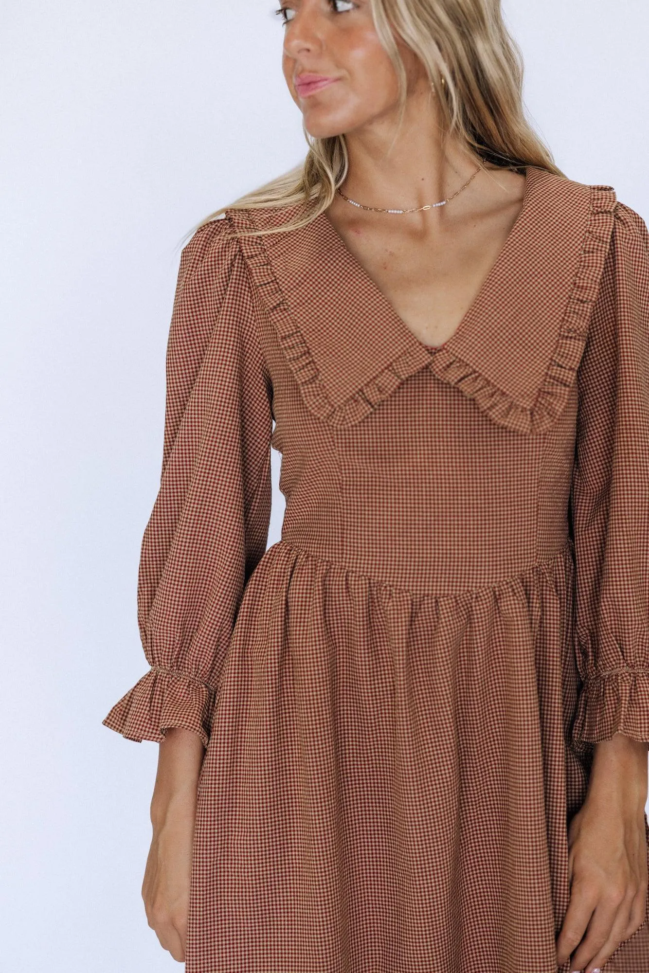 Samantha Midi Dress in Burgundy