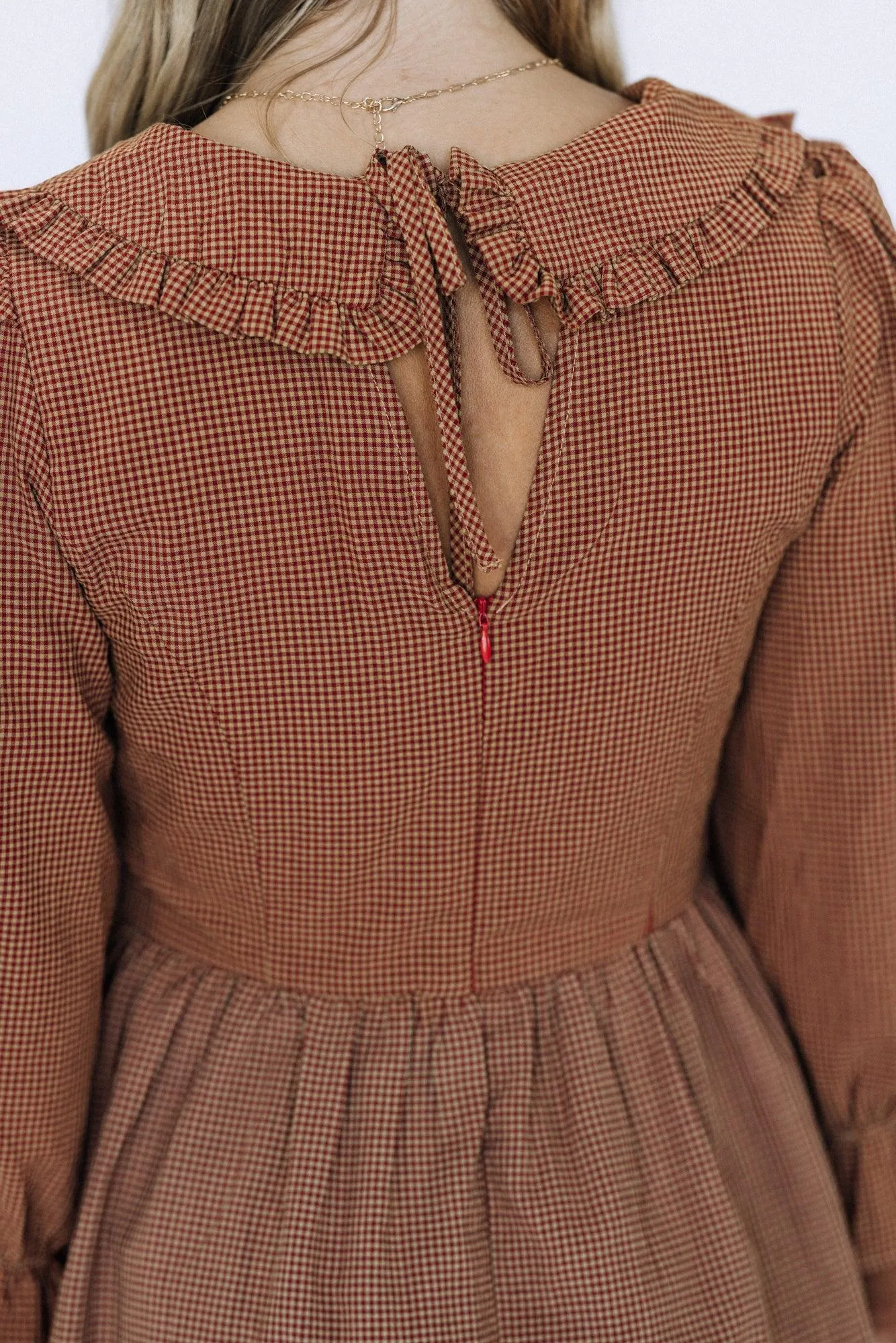 Samantha Midi Dress in Burgundy