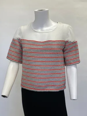 Sandro Cropped Croisette' Top