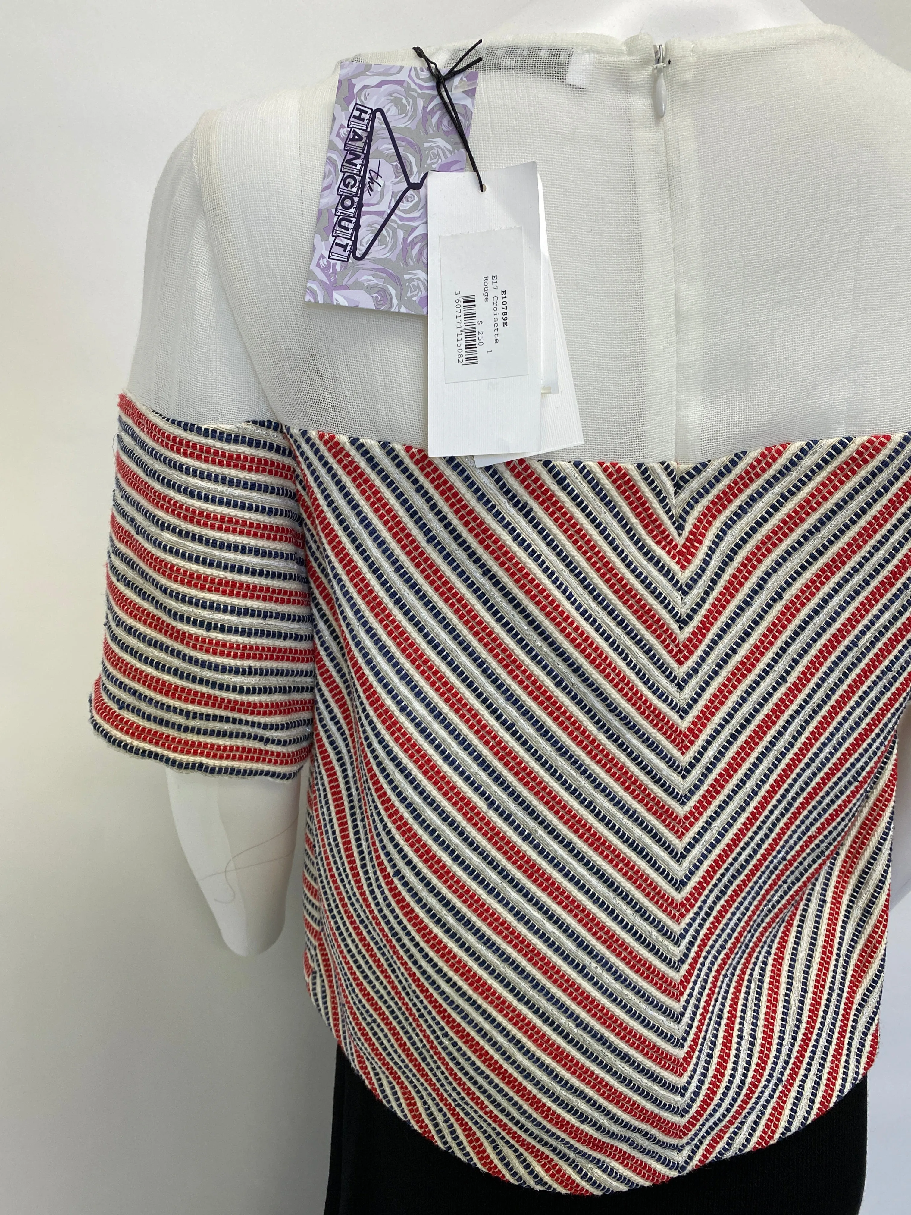Sandro Cropped Croisette' Top