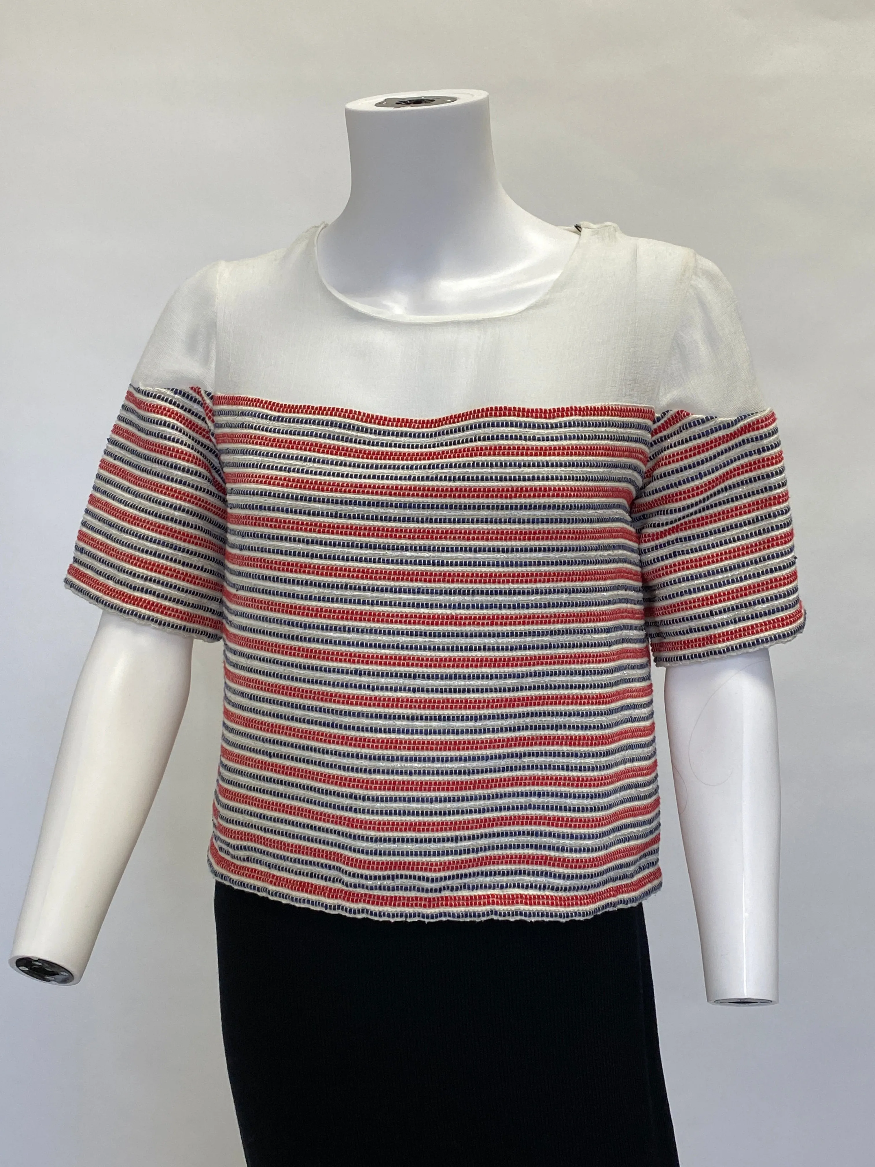 Sandro Cropped Croisette' Top