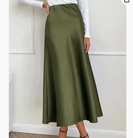 Satin Maxi Skirts
