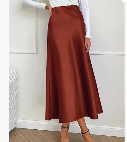 Satin Maxi Skirts