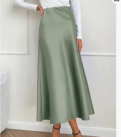 Satin Maxi Skirts