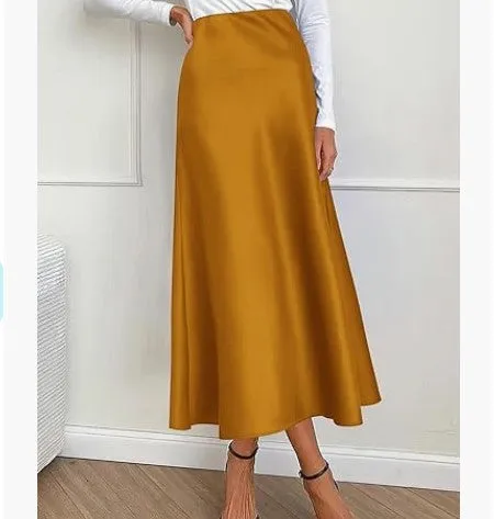 Satin Maxi Skirts