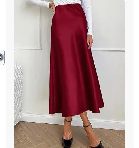 Satin Maxi Skirts
