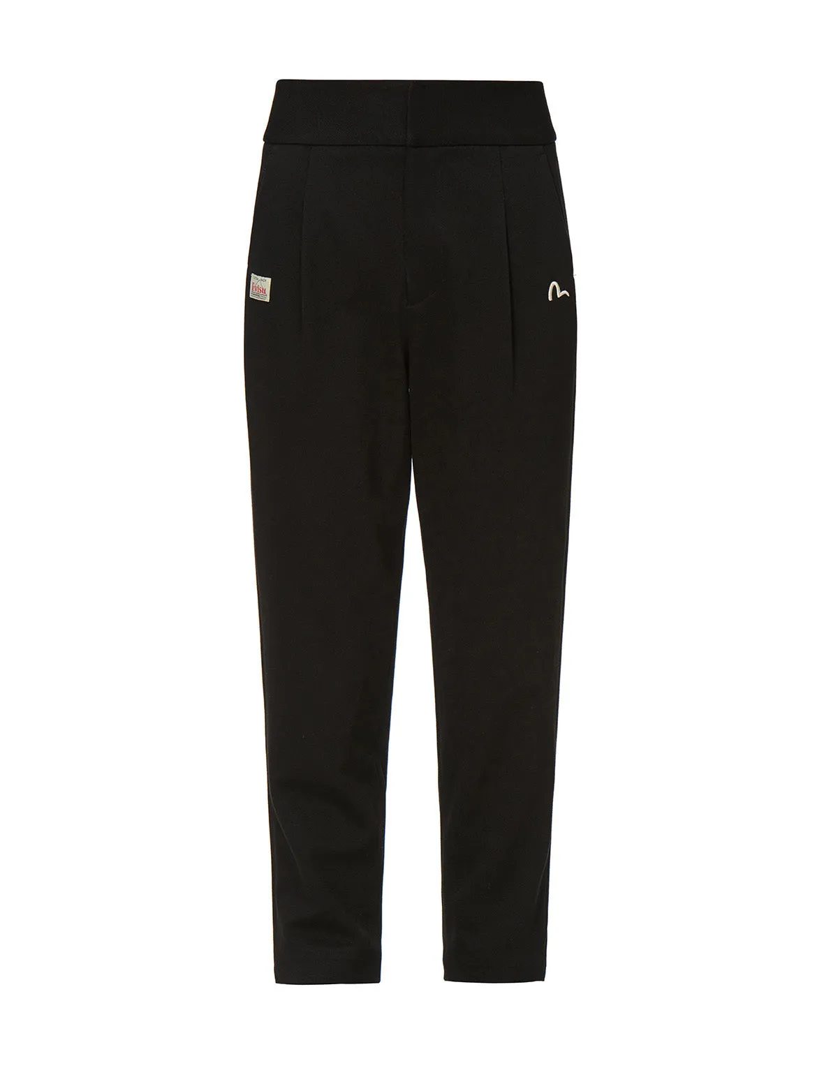 Seagull Embroidered Taper Pants