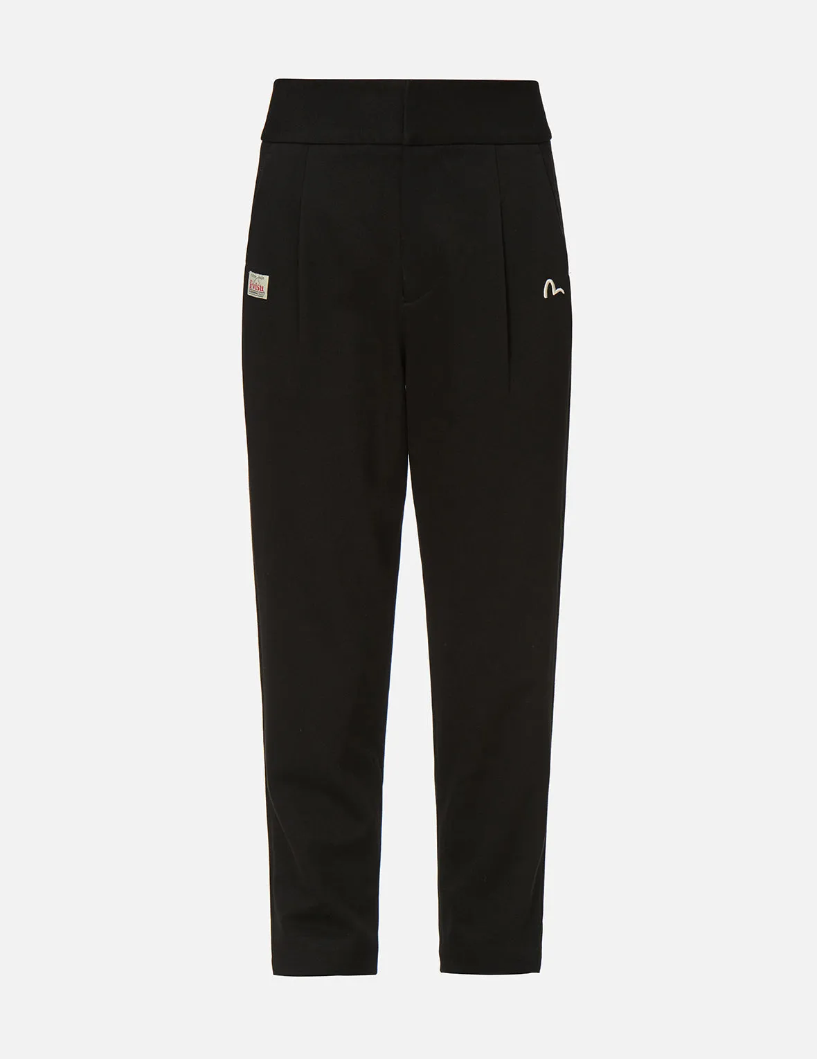 Seagull Embroidered Taper Pants
