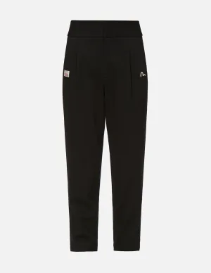 Seagull Embroidered Taper Pants