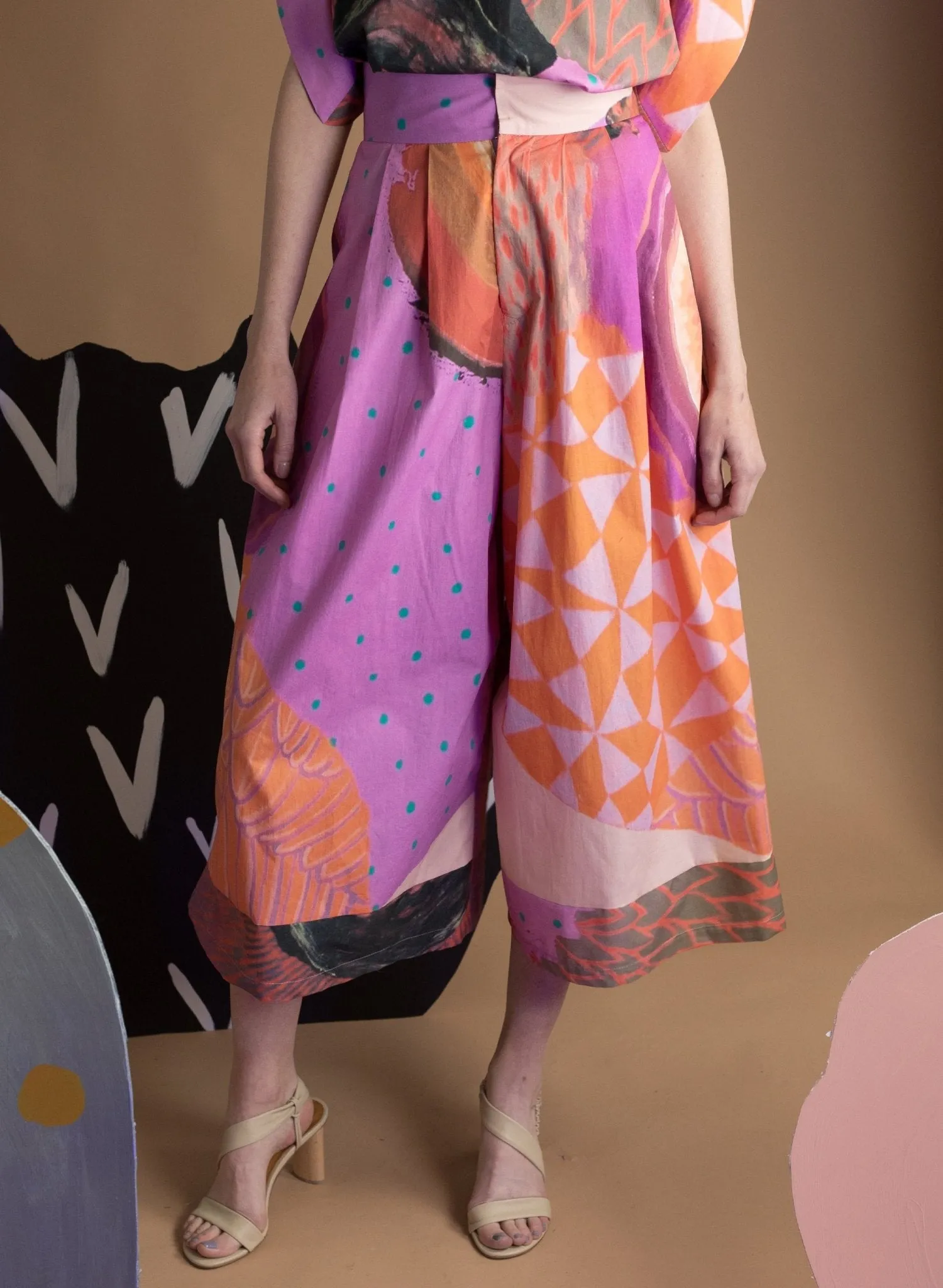 Secret Wide Leg Pant - Secret Drawer Print