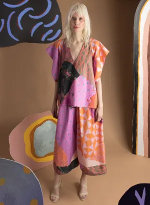 Secret Wide Leg Pant - Secret Drawer Print