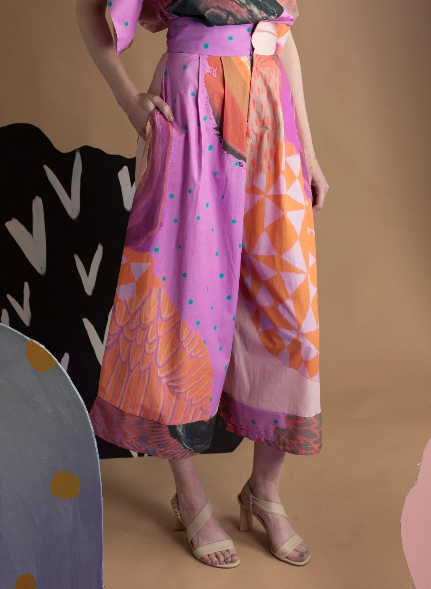 Secret Wide Leg Pant - Secret Drawer Print