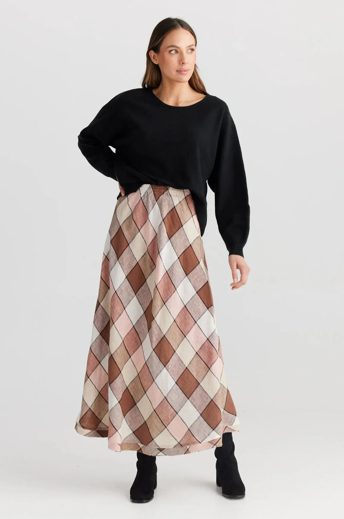 Sicily Skirt - Catalan Check