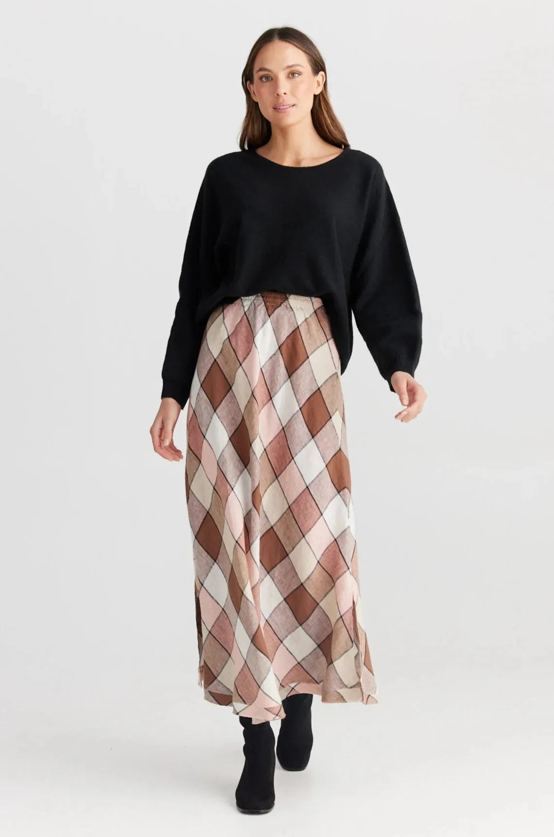 Sicily Skirt - Catalan Check