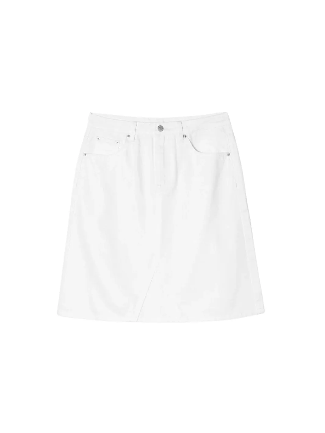 Skjørt | Denim A-Line Skirt Off White