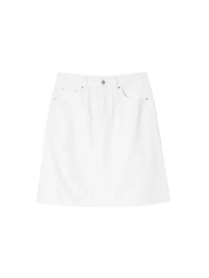 Skjørt | Denim A-Line Skirt Off White