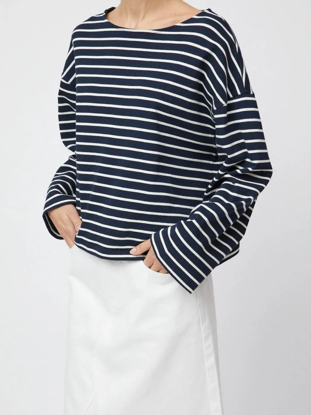 Skjørt | Denim A-Line Skirt Off White