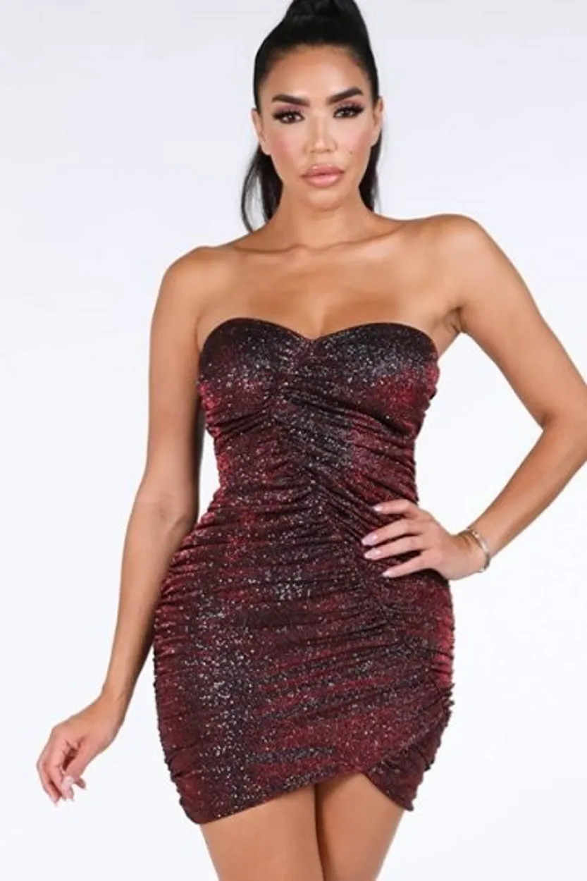 Sleek and Chic Glitter Dress