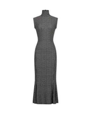 Sleeveless Turtle Fishtail To Midcalf Dress