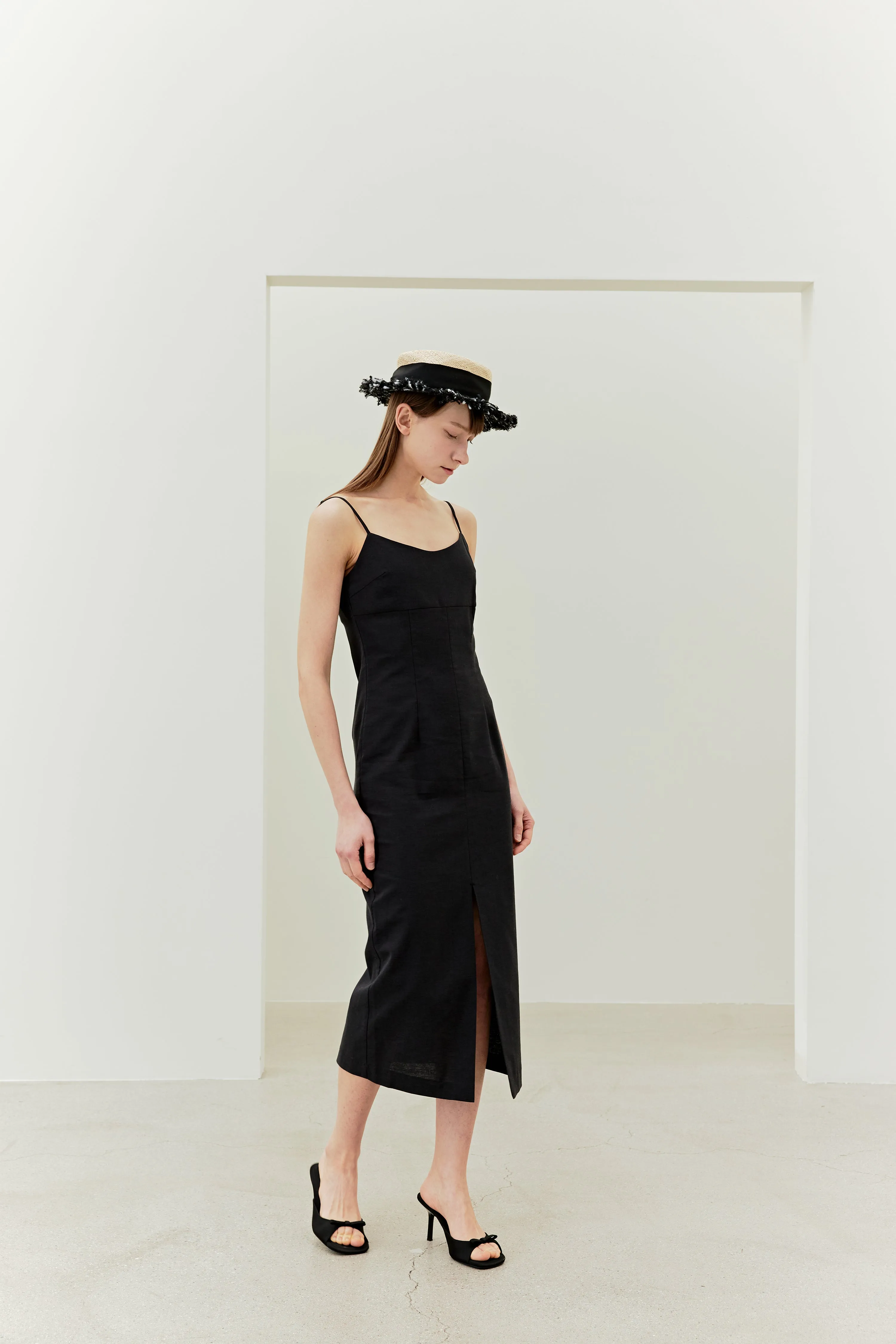 SLIP DRESS_BLACK