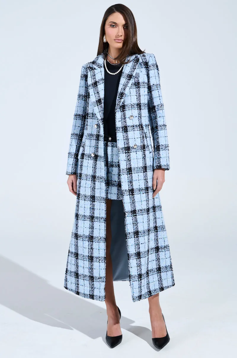 SMOOTH TRANSITION TWEED TRENCH