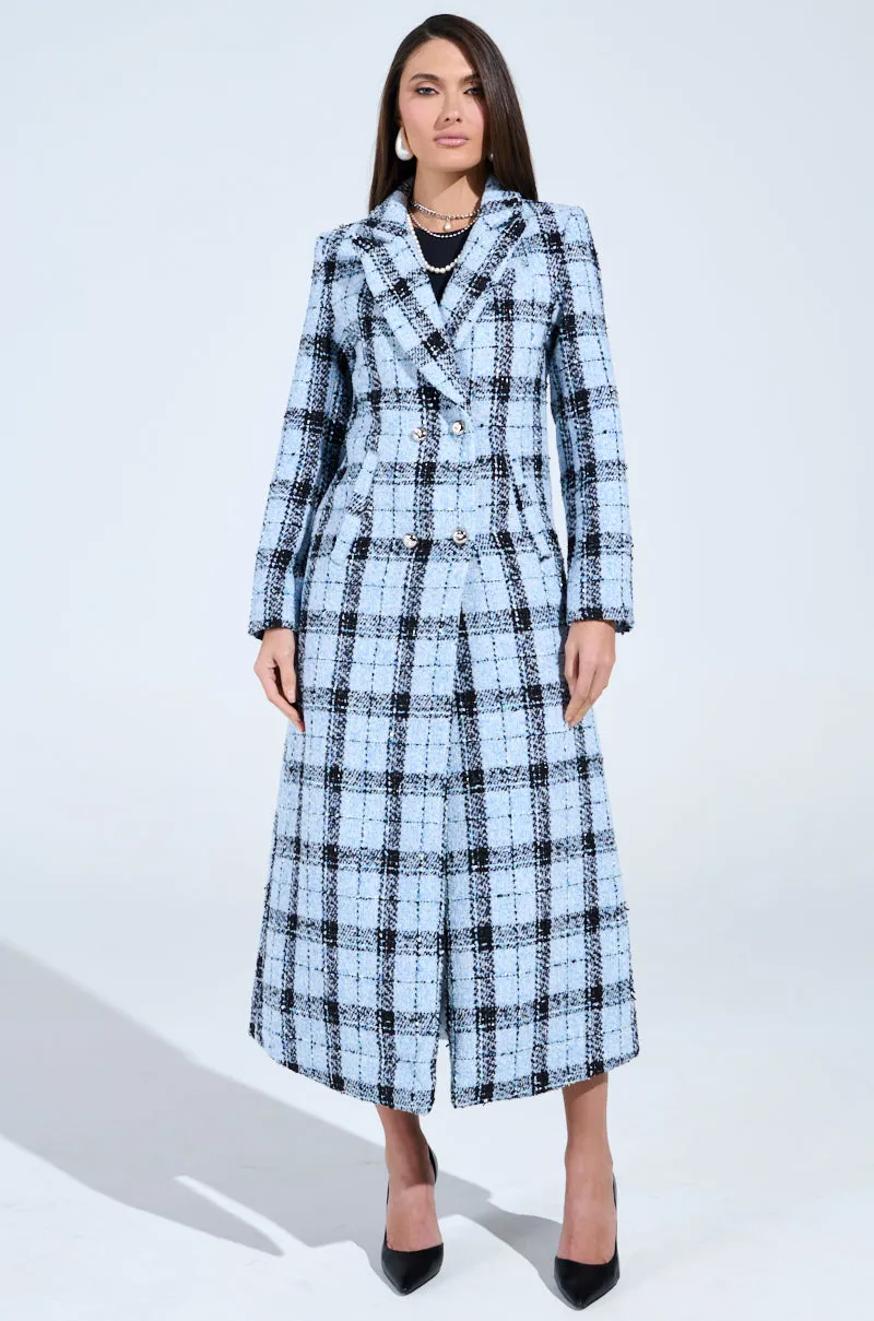 SMOOTH TRANSITION TWEED TRENCH