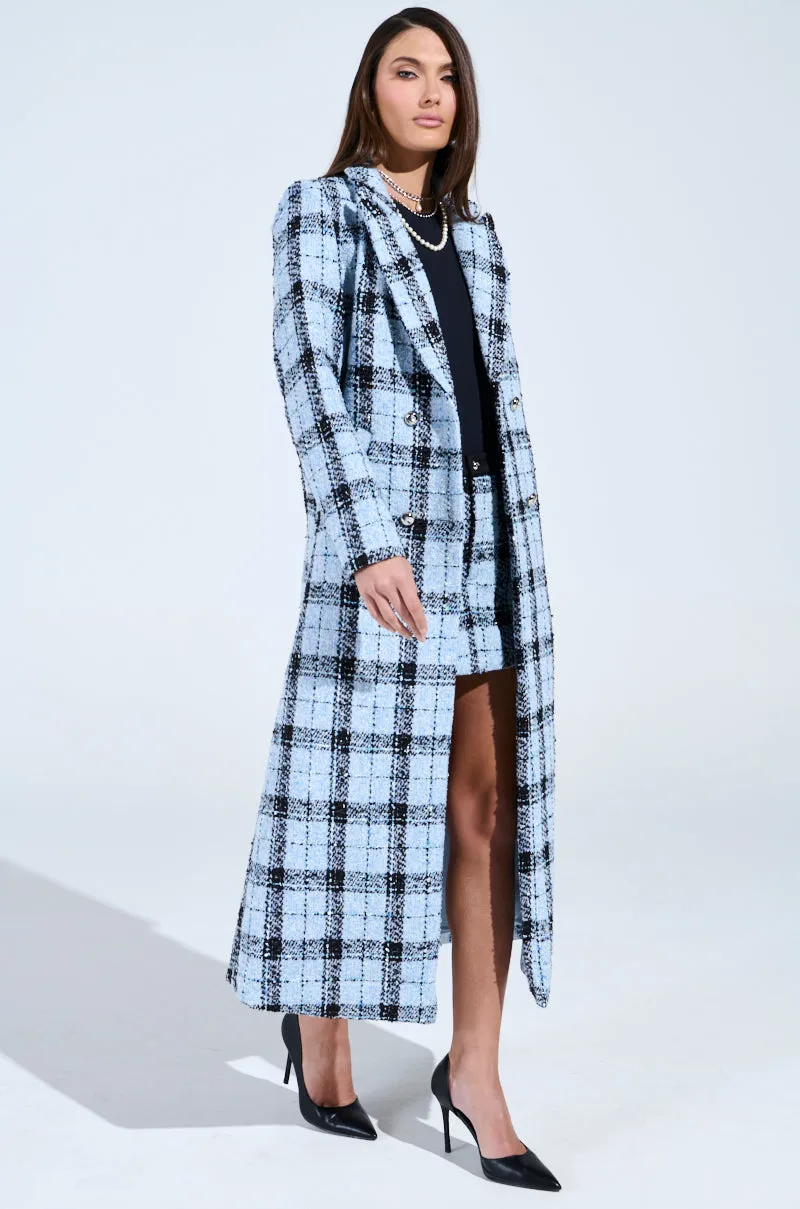SMOOTH TRANSITION TWEED TRENCH