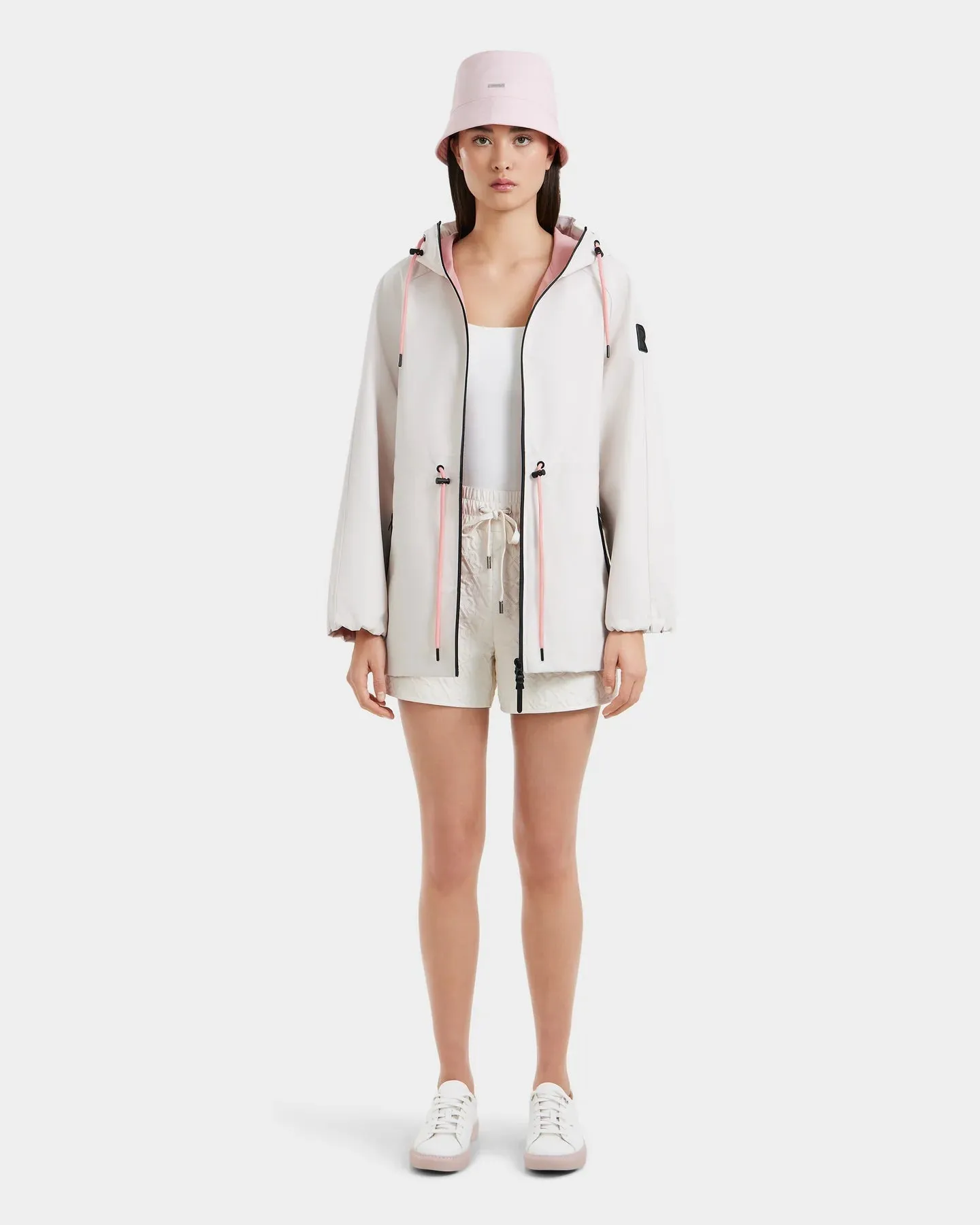 Sophie Hooded Rain Trench - Vanilla