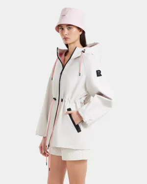 Sophie Hooded Rain Trench - Vanilla
