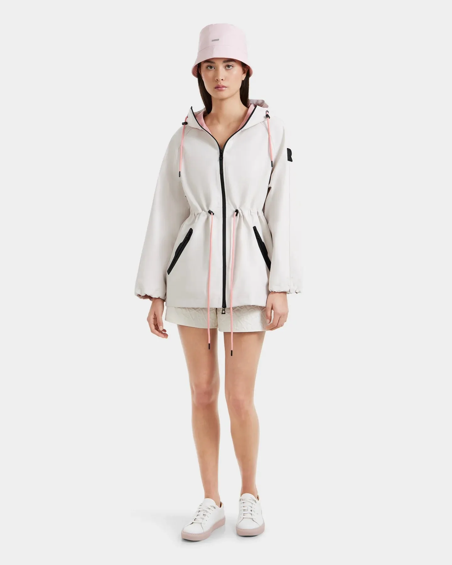 Sophie Hooded Rain Trench - Vanilla