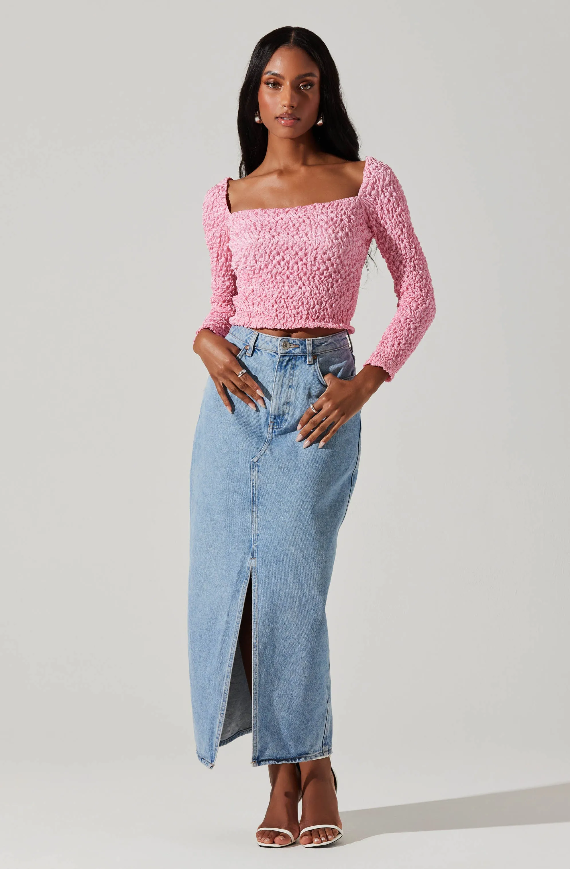 Sorrel Cropped Long Sleeve Top