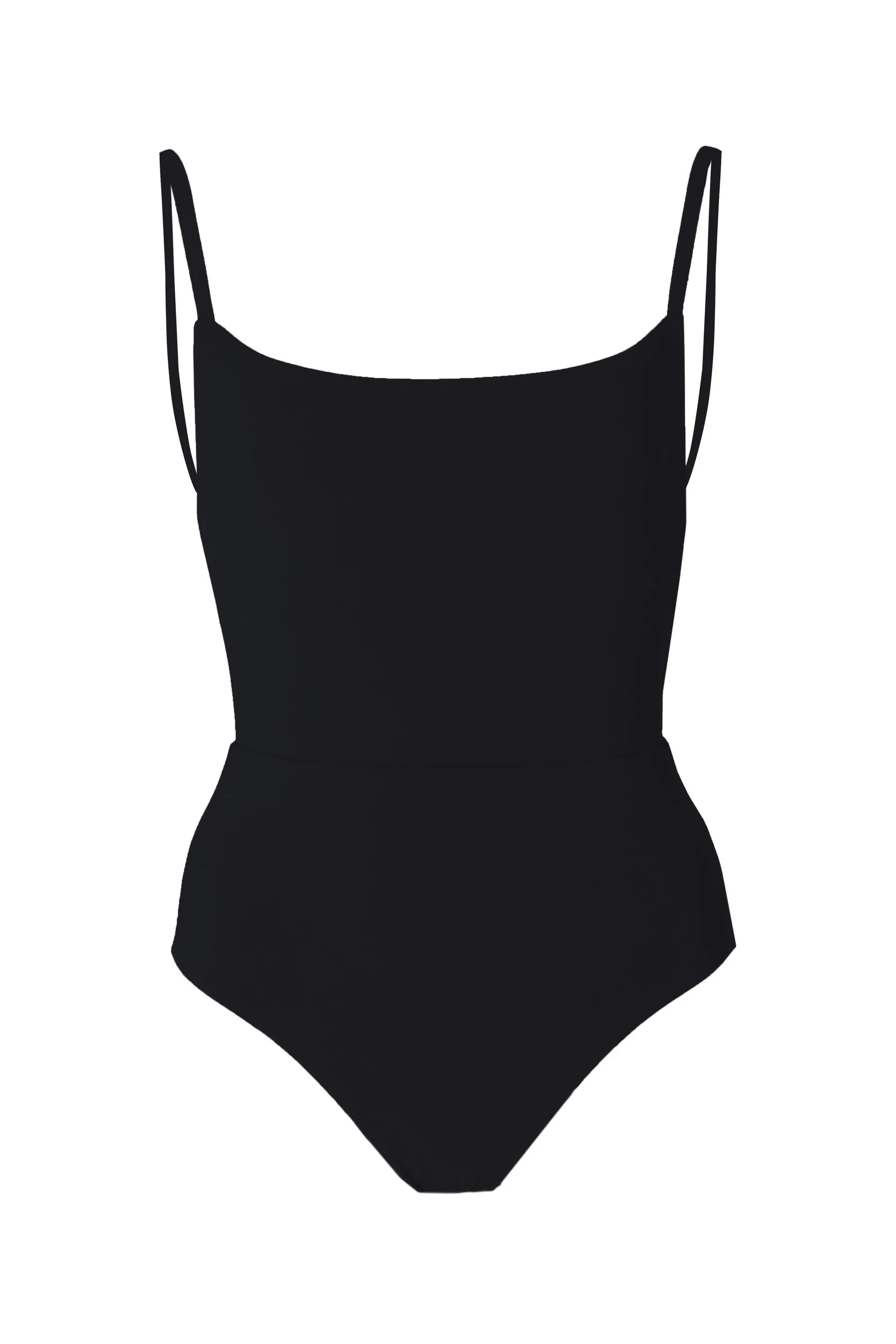 Square Neck Open Back One-Piece