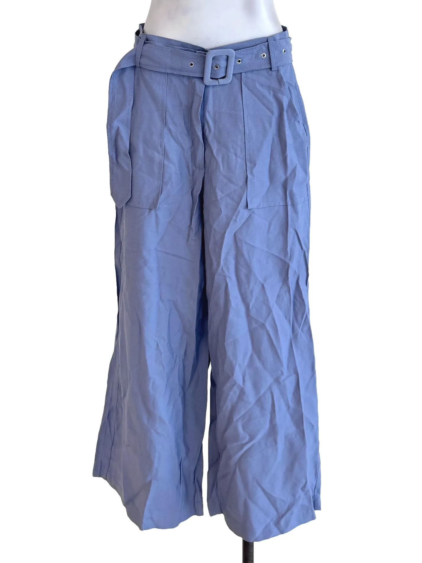 Stone Blue Straight Pants YHF